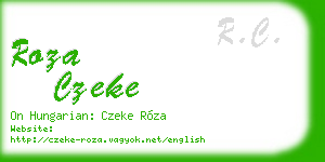 roza czeke business card